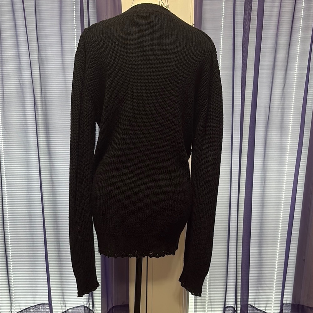 Killstar Black Sweater with Strap Details - Picture 6 of 7